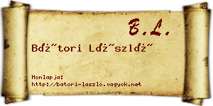 Bátori László névjegykártya